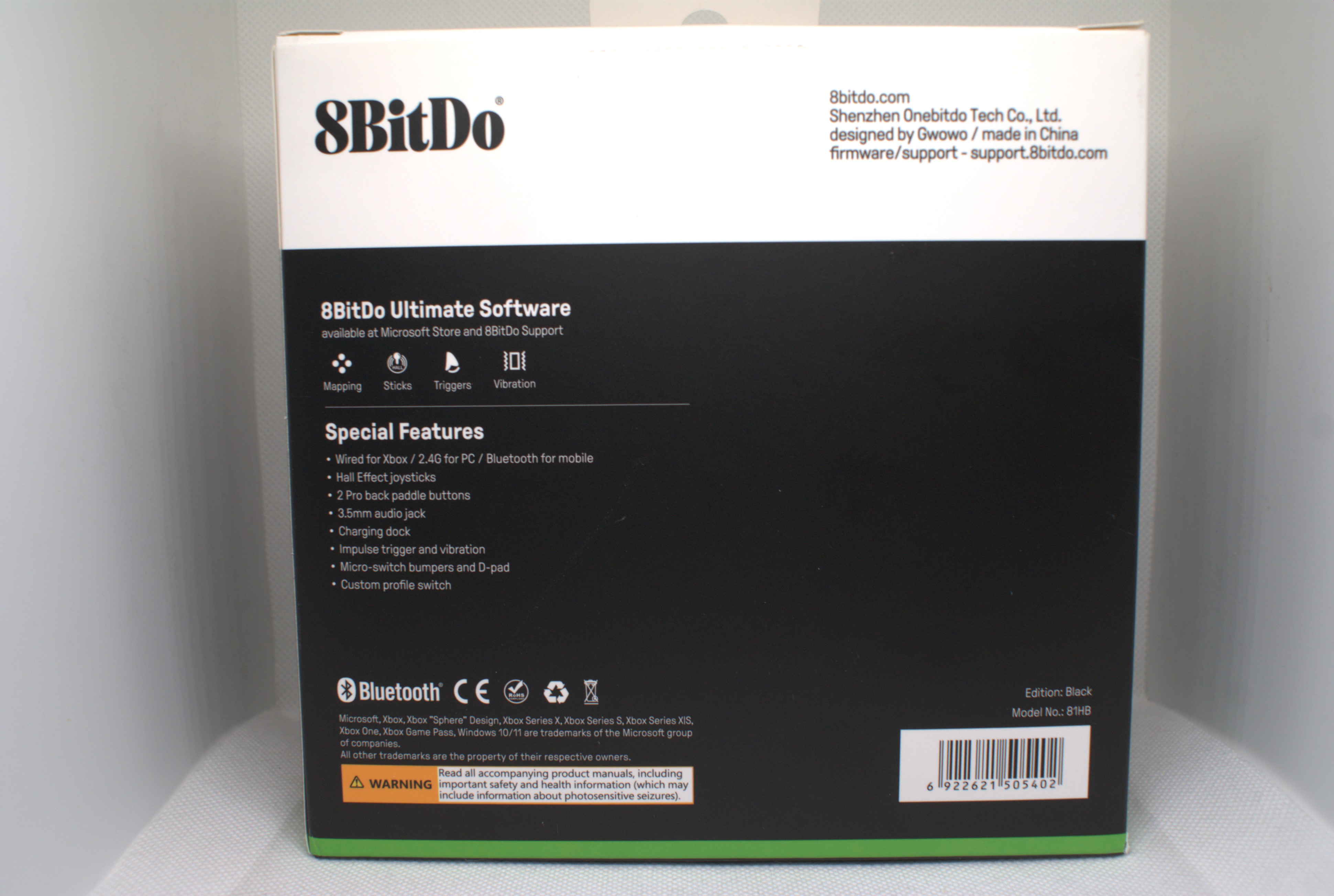 8BitDo Ultimate 3-Mode - BOX tył